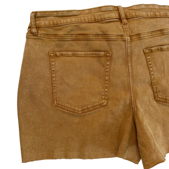 Ava & Viv Cut Off Jean Shorts Women's  Mid Rise Denim Brown Rust Size 20W - Picture 7 of 15